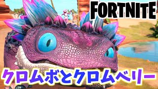 【フォートナイト】クロムベリーとかわいい恐竜クロムボでアイテムゲット！【Fortnite】