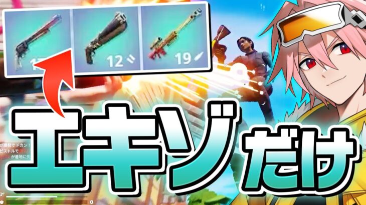 アプデ直後に武器も回復も「エキゾチック縛り」をやったら…!!【フォートナイト/FORTNITE】