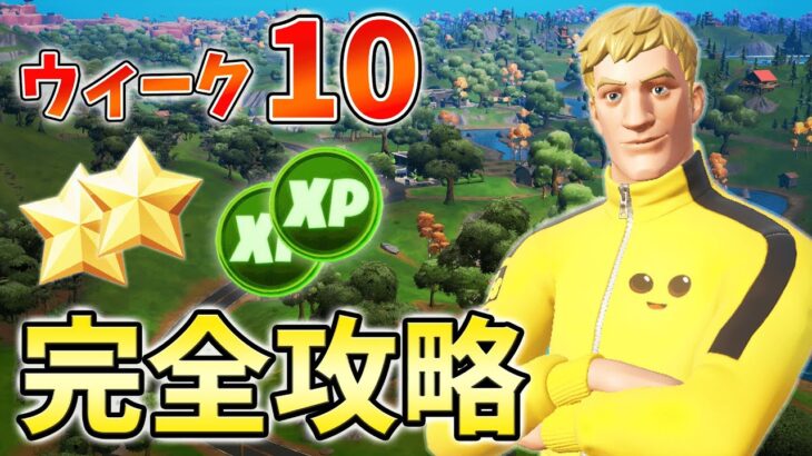 【レベル上げ】ウィーク10クエスト最速攻略!ボーラー,バウンシースラープシュルーム【シーズン3】【チャプター3】【フォートナイト】