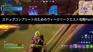 フォートナイトスナップコンプリートのためのウィークリークエスト攻略Part1