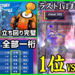 【完璧な安定感】ラスト1v1が1位vs2位!?劇的な強さとお手本のようなソロ終盤の立ち回りを魅せるプロ達【フォートナイト】