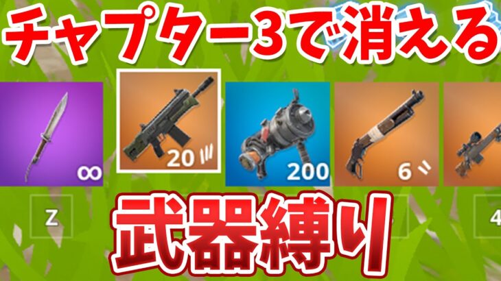 チャプター4で保管庫行きの武器だけで勝つ!!🔥【フォートナイト】