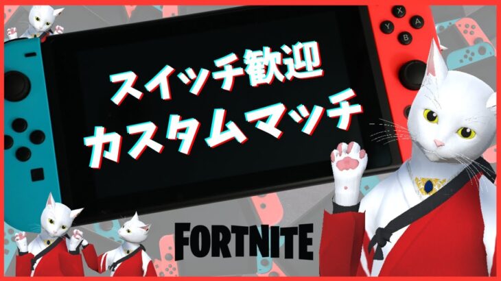 カスタムマッチ スイッチ歓迎☆彡【ギフト付き】｜フォートナイトライブ フォトナ Fortnite