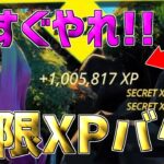 【無限XP】一瞬で20万XP稼げるチート級神マップを1つ紹介します！【フォートナイト】