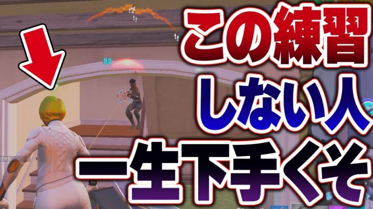 【上手くなりたい人は】絶対にして欲しい練習方法【フォートナイト】