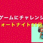 フォートナイト25日目【ゲームにチャレンジ】