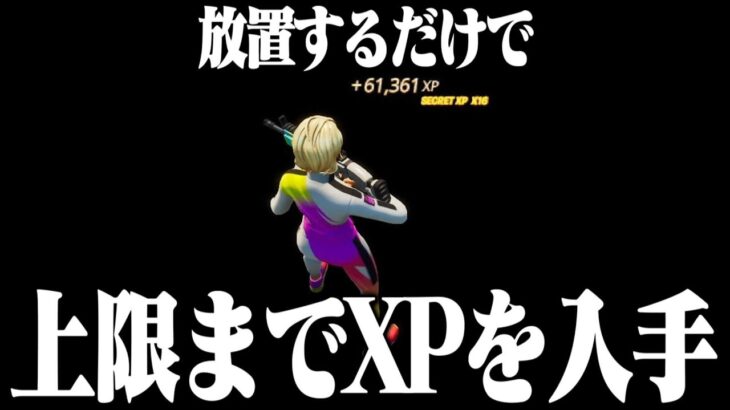 放置するだけで上限まで経験値が貰える神マップがヤバすぎるｗｗ【フォートナイト】