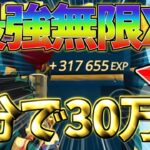 【修正前に急げ‼】　3分で30万XPを完全放置で稼げる最強無限XPマップがやばすぎたwww　【フォートナイト】　【フォートナイト無限XP】