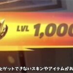 【フォートナイト】1000レベルの人だけがゲットできないスキンやピッケルたちがあるんだけど…