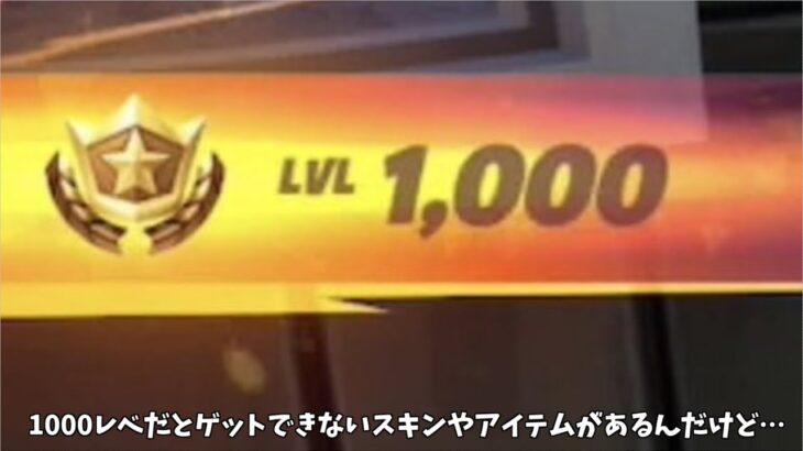 【フォートナイト】1000レベルの人だけがゲットできないスキンやピッケルたちがあるんだけど…