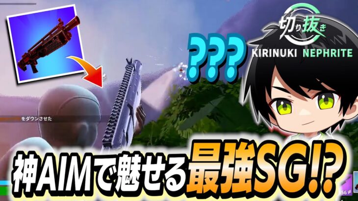 遠距離でもダメージが出る最強ショットガン!!　※ただし神エイムが必要【切り抜き/ネフライト/フォートナイト】