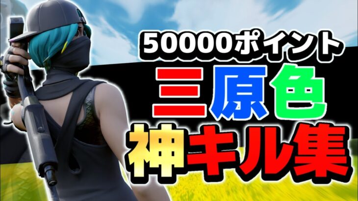 【三原色】PS4 50000ポイント！神キル集！【Fortnite/フォートナイト】