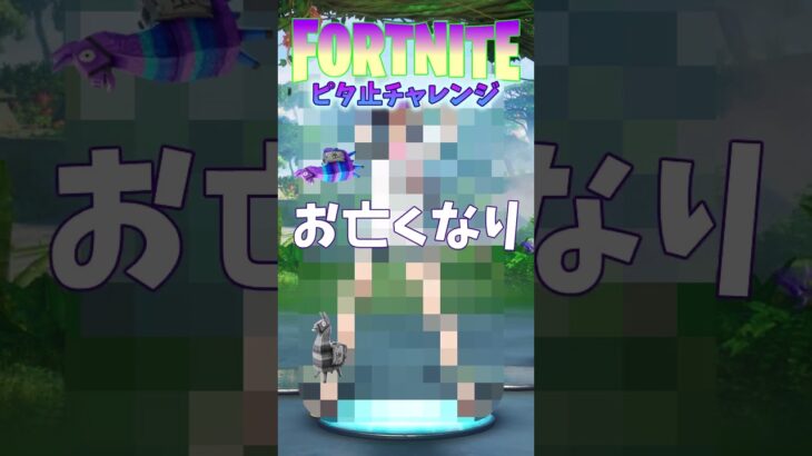 フォートナイト的 これがこう！ ピタ止めチャレンジ #shorts 🙀チャンネル登録お願いします😻