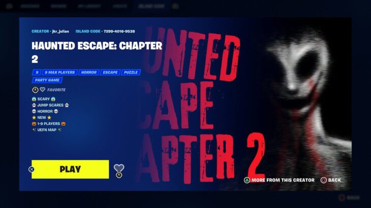 Haunted Escape Chapter 2 Horror Map Code Fortnite! (All Key, Pumpkin Keycards Location) SPEED RUN!