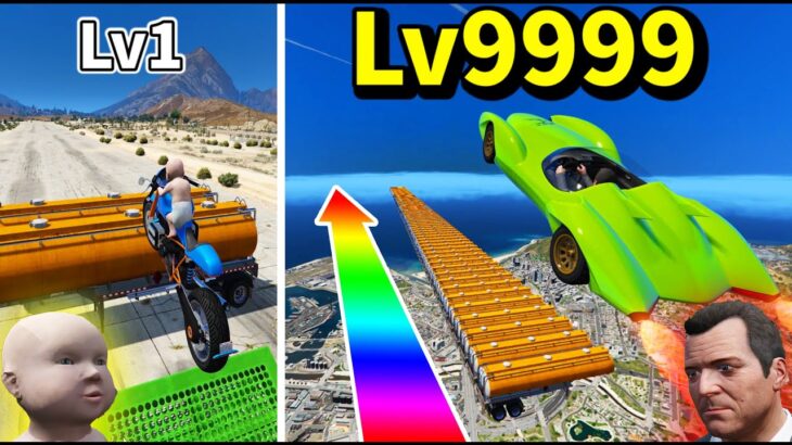 【GTA5】チートレベル9999の爆破トラックコースをクリアできるのか？鬼畜コースチャレンジ【グラセフ5】【Mrすまない】