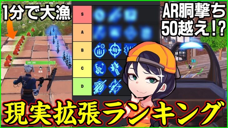 【新拡張が実はヤバイ!!】知っておけば対面や立ち回りがかなり有利になる現実拡張格付け解説【フォートナイト】