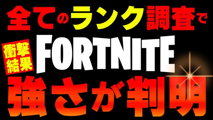 【びっくり検証】ランクの仕組みが判明！ボットの割合も解明！【フォートナイト/Fortnite】