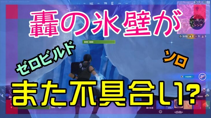 【Fortnite】轟の氷壁がわたしの足を引っ張るゼロビルド/ソロ攻略/マイクなし/PS4【フォートナイト】