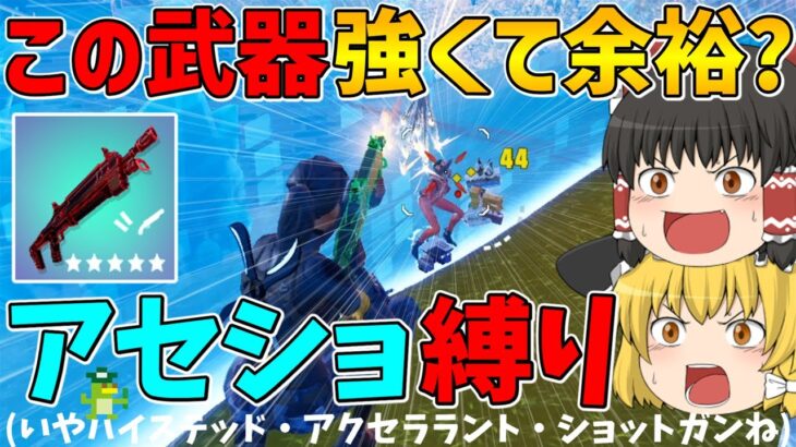 【フォートナイト】この武器強くてビクロイも余裕？アセショ縛り！【ゆっくり実況】