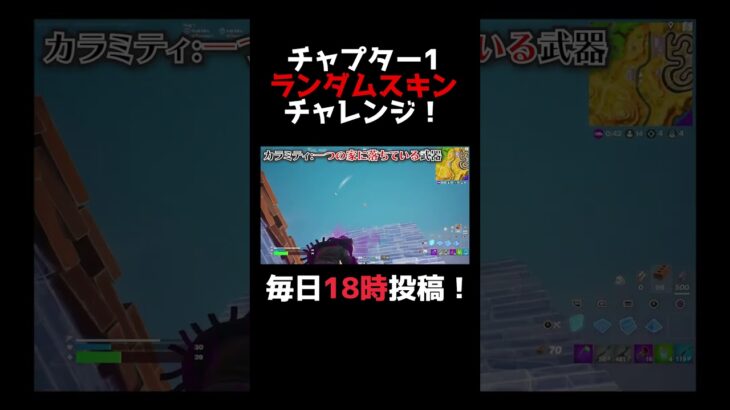 チャプター1ランダムスキンチャレンジ！part3　カラミティ編 #shorts #フォートナイト #チャプター1 #fortnite #縛りプレイ #チャレンジ #ランダムスキン