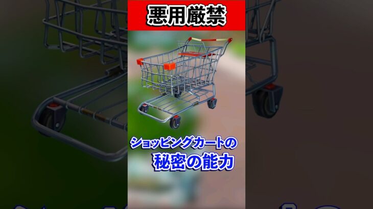 悪用厳禁‼️ショッピングカートの秘密な使い方🤫/shopping cart glitch【フォートナイト/fortnite】