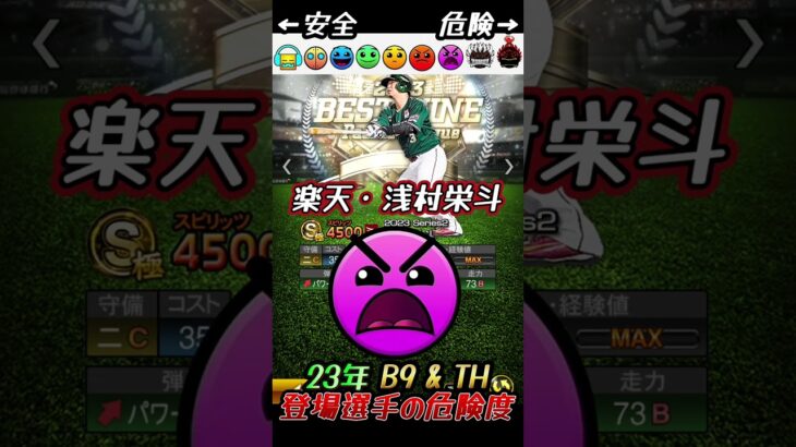 ベストナイン&タイトルホルダー第2弾！登場選手の危険度⚠️【プロスピA】#プロスピa #メリッサ #森田悠介 #ベストナイン #タイトルホルダー