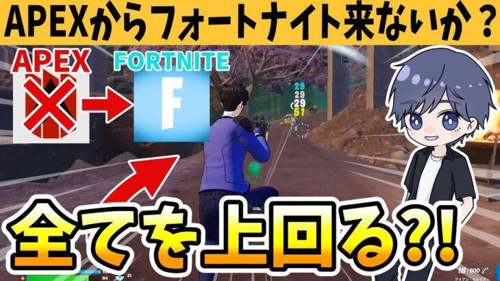 チーターで話題のAPEXとフォートナイトを比較してみたら？！ 【フォートナイト】