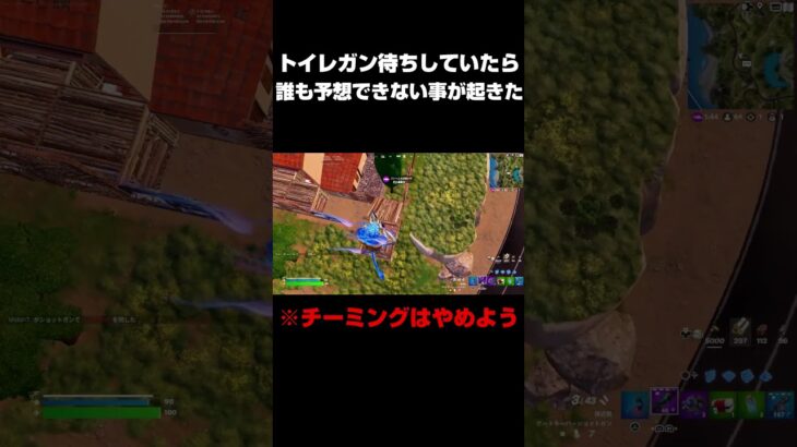 トイレガン待ちしてたらまさかの出来事が… #shorts 【フォートナイト/Fortnite】