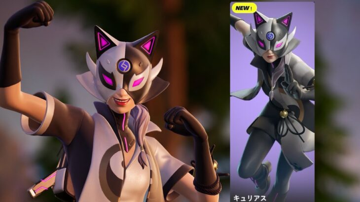 【キュリアス】狐の仮面をかぶった新スキンが発売されました！【フォートナイト】