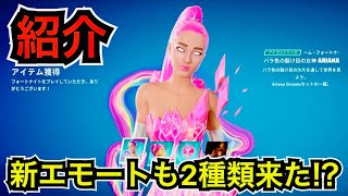 【新スキン】アプデが来る!?◯◯すると出てくるエモートと『バラ色の裂け目の女神ARIANA』がダウンタイム前の今日のアイテムショップに登場【フォートナイト/シーズン3】コスチュームの使用感などを紹介！