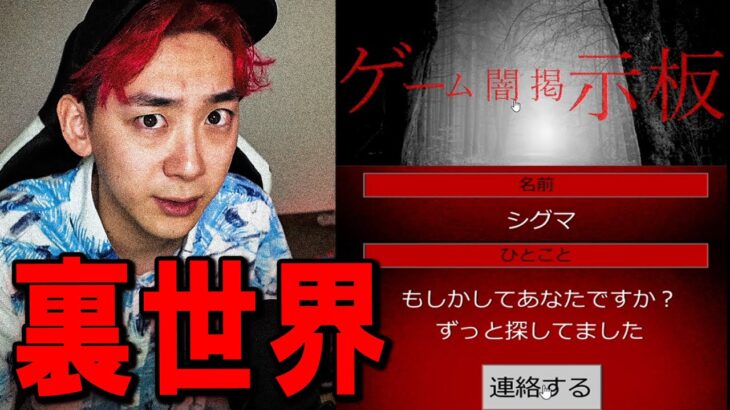 違法サイトの “闇ゲーム掲示板” でヤバい人に出会ってしまった。【閲覧注意】【ダークウエブ】