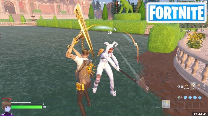 ツルハシでの攻撃を敵プレイヤーに当てる【フォートナイト Fortnite Metallica】