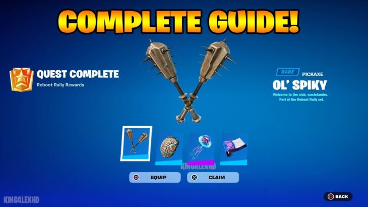How To COMPLETE REBOOT RALLY QUESTS CHALLENGES In Fortnite! (Free Rewards Challenges & Quests)