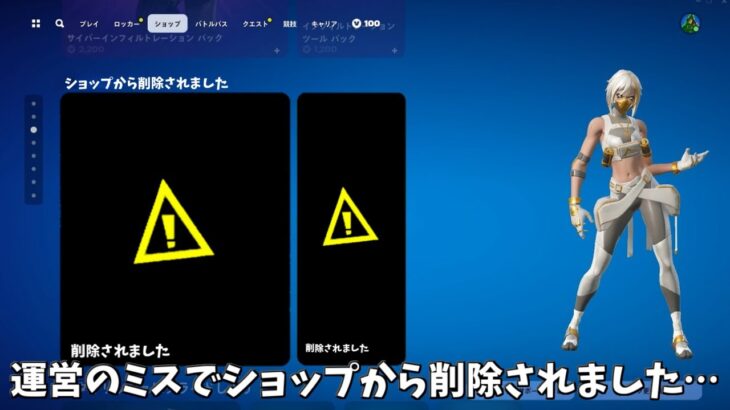 【フォートナイト】運営のミスでショップから削除されたスキンがある！さらに新しいスタイルのスキンが登場することが判明！！