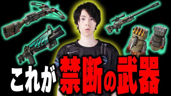 競技では使えない『禁断の武器』だけ持ったら本当にヤバすぎた・・・。【フォートナイト/Fortnite】