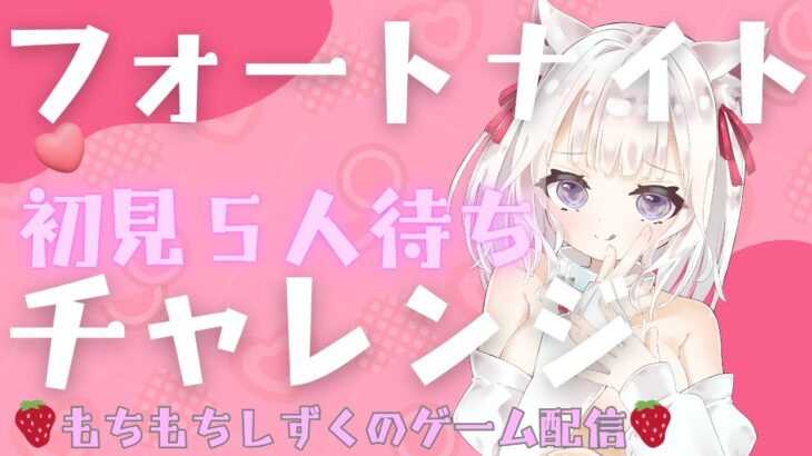 女性VTuberのフォートナイト配信／初見さん５人待ちチャレンジ