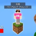 【マインクラフト】空にある1つのブロックからエンドラ討伐を目指す生配信【ヒカキンの元祖ワンブロック】