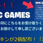 「フォートナイト」無料スキンが2個配布！「急げ！」