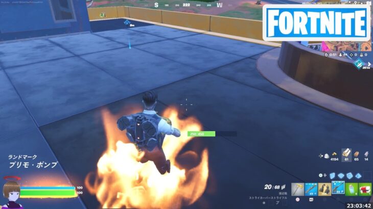 火ダメージを生き延びる【フォートナイト Fortnite ドゥーム】