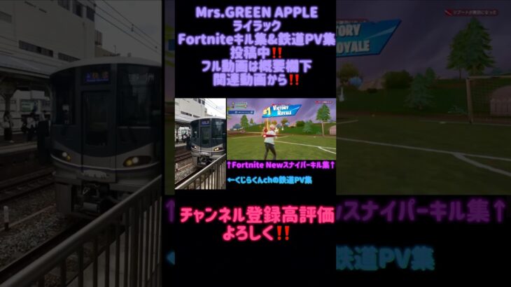 【ライラック】キル集&鉄道PV#fortnite #フォートナイト #fortniteキル集 #フォトナキル集 #フォトナ #キル集 #ライラック #mrsgreenapple #鉄道pv #鉄道