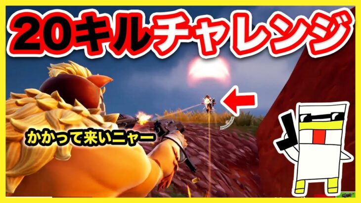 【フォートナイト】よし！20キルチャレンジに再挑戦だ！【Fortnite】【マキマキバトル41】