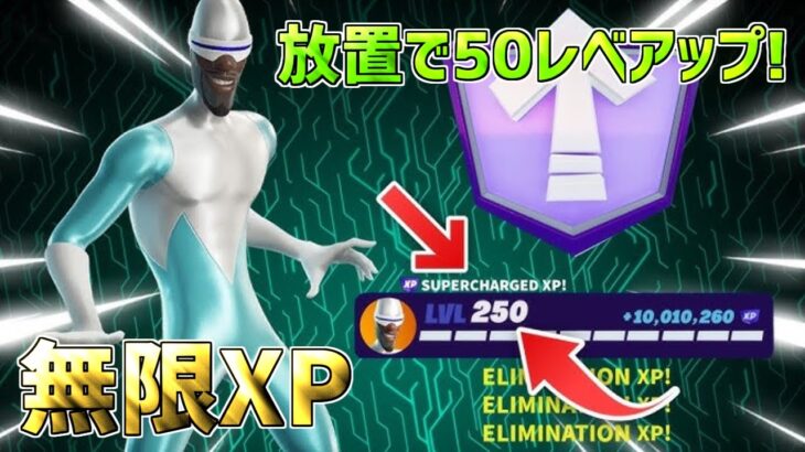 【最速レベル上げ】放置でフェリーナクエストをクリア！一瞬で30万XP稼げる神マップを紹介します！【フォートナイト】