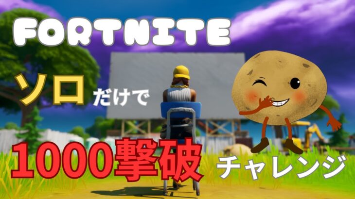 910撃破～　ソロだけで1000撃破チャレンジ【フォートナイト/fortnite】