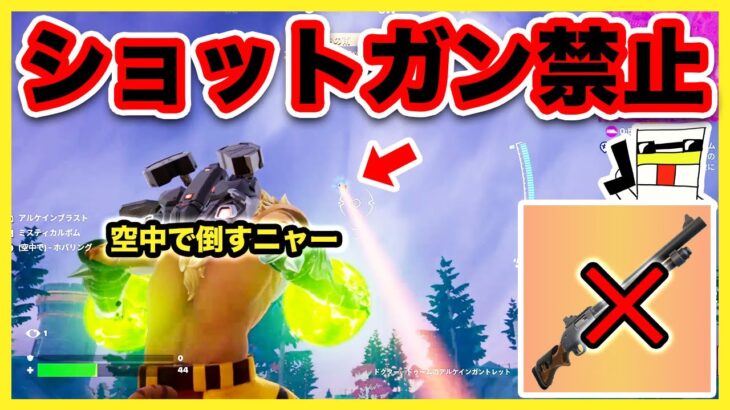 【フォートナイト】激戦！ショットガン禁止でビクロイチャレンジ【Fortnite】【マキマキバトル46】