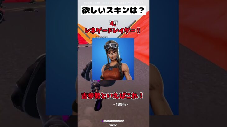 みんなの欲しいスキンはどれ！【フォートナイト/Fortnite】#shorts