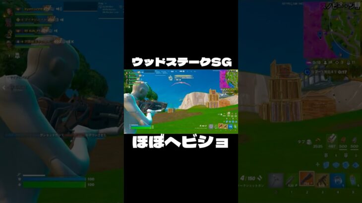 ウッドステークSGがほぼヘビショ#フォートナイト #fortnite #フォトナキル集 #shorts