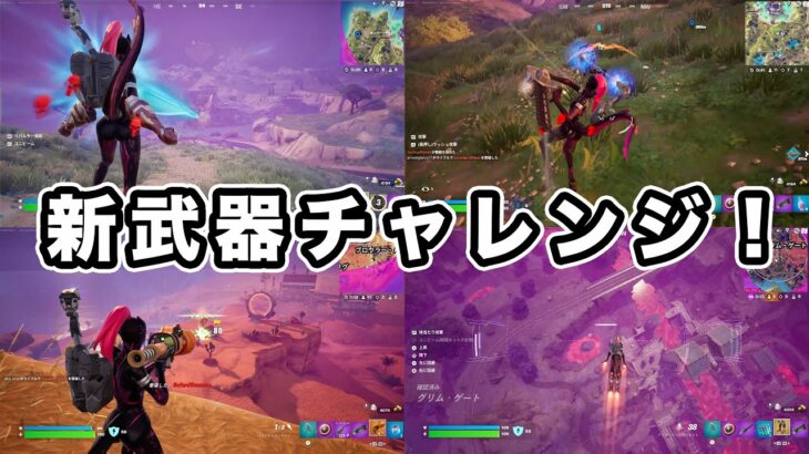 【フォートナイト】ソロで新武器チャレンジ！