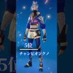 個人的にアンリアル帯でよく見るスキンランキング #フォートナイト #fortnite #shorts