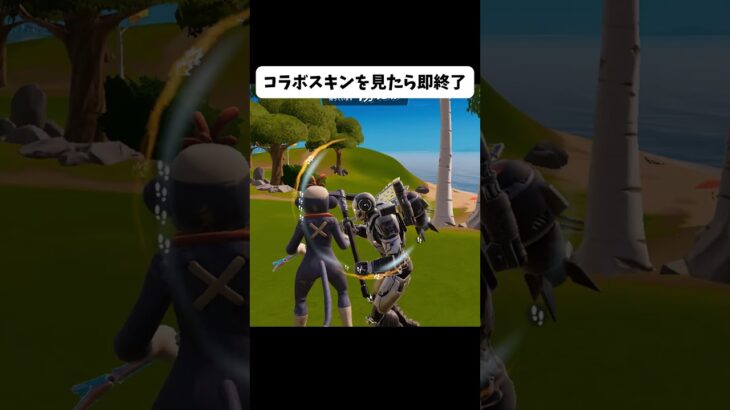 コラボスキンを見たら即終了 #フォートナイト #fortnite #おさる#shorts