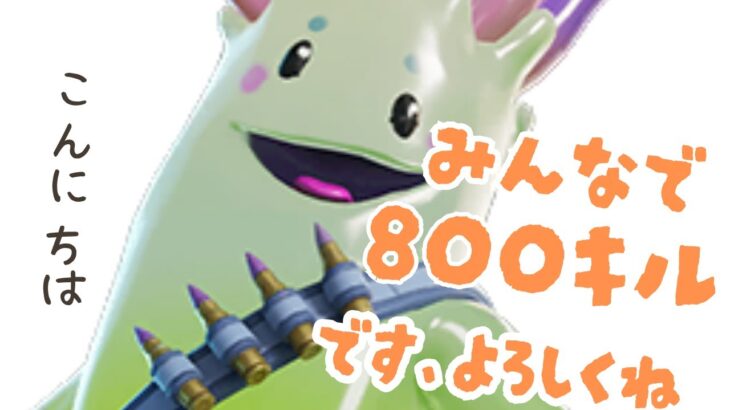 〈フォートナイト〉1/3 みんなで800キルチャレンジ！参加型スクワッド🎮概要欄見てね！